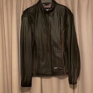 Harley Davidson leather jacket.